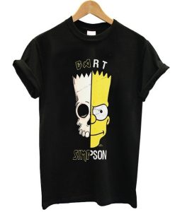 Bart Simpson Skull t shirt