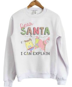 SpongeBob SquarePants Santa I Can Explain sweatshirt