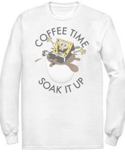 Spongebob Coffee Time Soak It Up sweatshirt