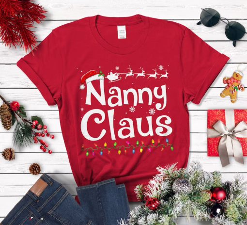 Nanny Claus t shirt, Christmas T-Shirt