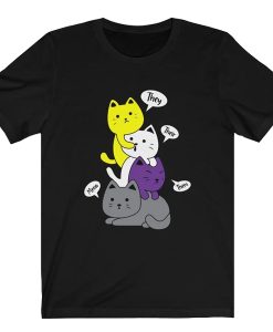 Pride Kittens t shirt - Nonbinary Christmas Gifts - Non Binary LGBT