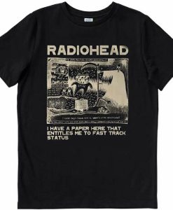radiohead band t shirt