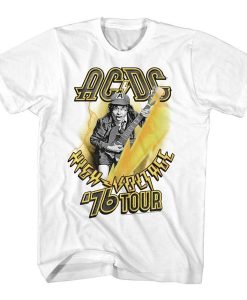 AC DC High Voltage '76 Tour t shirt