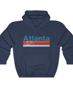 Atlanta, Georgia Hoodie Retro Bike, Atlanta hoodie