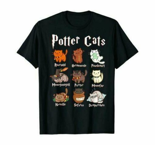 Potter Cats t shirt