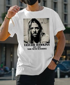 Rip Taylor Hawkins Thank You For The Memories Foo Fighter t shirt