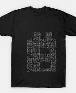 Binary Logo Bitcoin t shirt