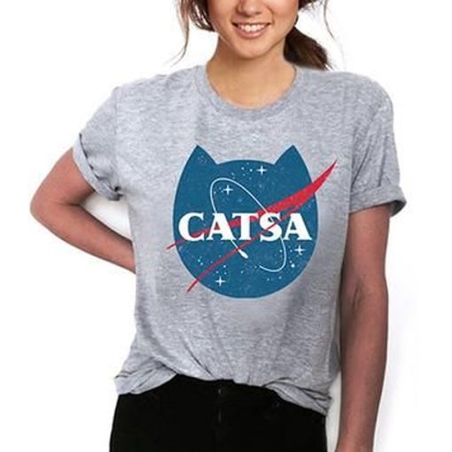 CATSA cat nasa funny t shirt