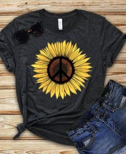Hippie Sunflower t shirt