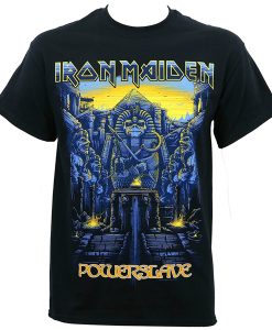 Iron Maiden Dark Ink Powerslave Graphic t shirt FR05