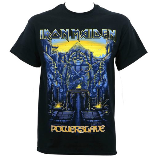 Iron Maiden Dark Ink Powerslave Graphic t shirt FR05