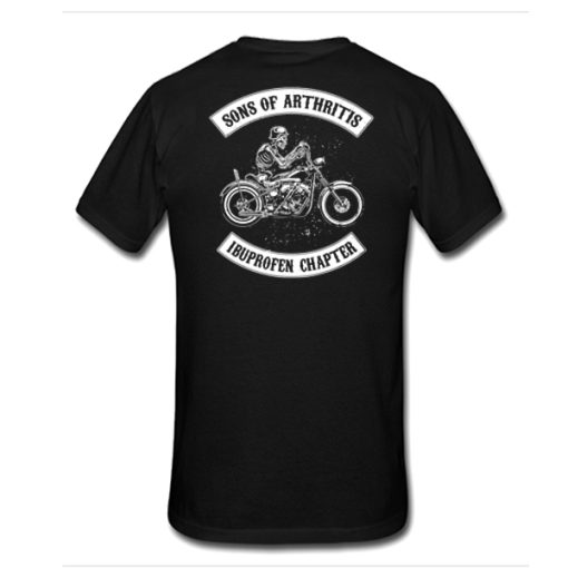 Skeleton Sons Of Arthritis t shirt back