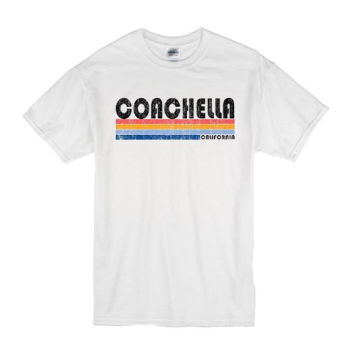 Vintage 1980s Style Coachella CA 2022 t shirt