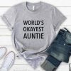 Aunt Gift shirt, Worlds Okayest Auntie t shirt