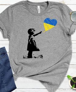 Pray for Ukraine Banksy Peace t shirt