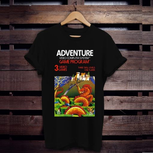 Adventure Atari 2600 Retro Vintage Video Game Box Art Unisex t shirt