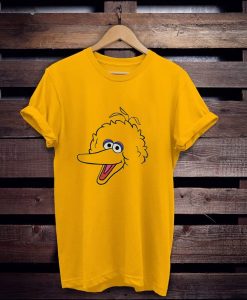 Big Bird Face with Hair Yellow t shirt FR05