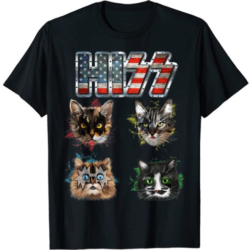 Funny Hiss Funny Cats cute cat lover t shirt