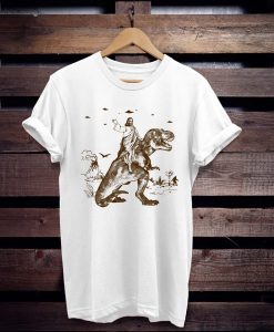 Jesus Riding Dinosaur t shirt