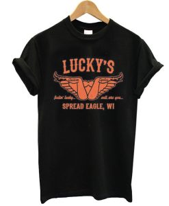 Luckys custom motorcycle biker t shirt FR05