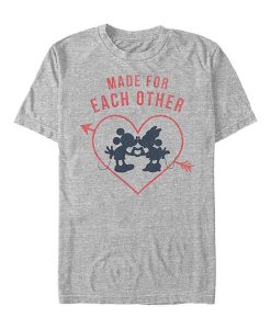 Mickey Mouse Athletic Heather 'Made for Each Other' t shirt FR05