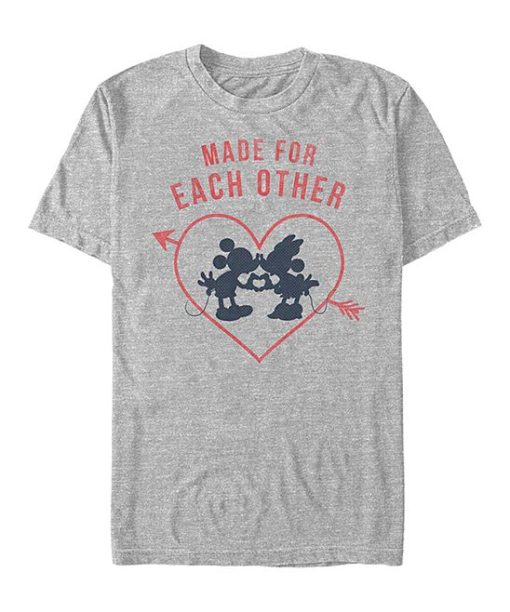 Mickey Mouse Athletic Heather 'Made for Each Other' t shirt FR05