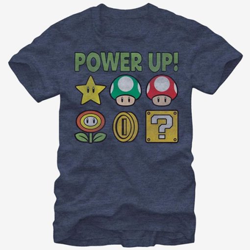 Nintendo Mario Power Up t shirt FR05