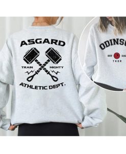 Odinson Thor Asgard Athletic Dept sweatshirt two side