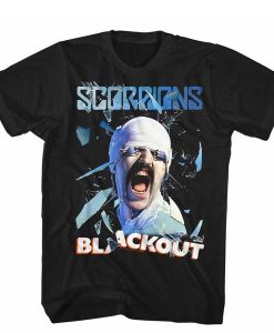 Scorpions German Rock Band Blackout t shirt FR05