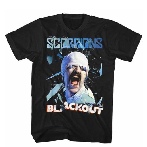 Scorpions German Rock Band Blackout t shirt FR05