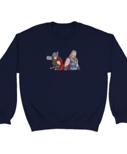 Thor and Jane Foster Sweatshirt, Thor Love and Thunder sweatshirt