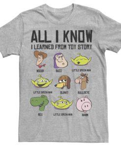 All I Know I Learned From Toy Story t shirt