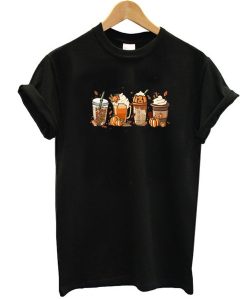 Coffee Lovers t shirt, Pumpkin Latte Drinks Shirt, Thanksgiving Shirt FR05
