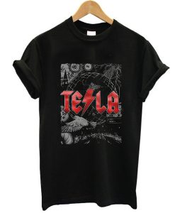 Nikola Tesla t-Shirt Illustration ACDC t shirt FR05