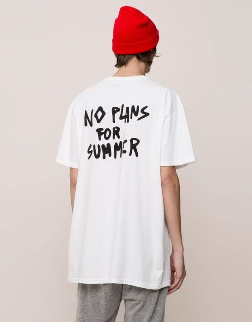 No Plans For Summer t shirt back FR05