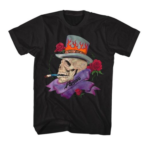 Poison Skull Smokin Poison t shirt FR05