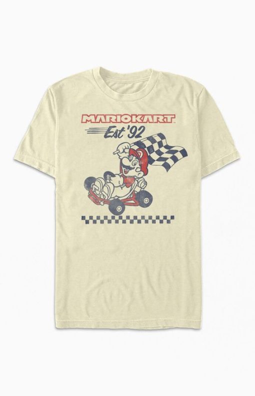 Retro Racing Mario Kart t shirt