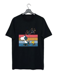 Snoopy Woodstock Roller Skating Classic t shirt