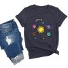 Solar System t shirt, Galaxy Shirt, Moon Phases t shirt FR05