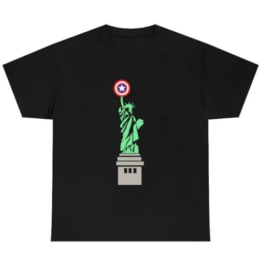 Statue of Liberty Captain America t shirt FR05