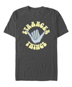 Stranger Things Charcoal Skeleton Hand t shirt