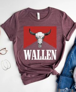 Wallen Bullhead t shirt, Cowboy Wallen Shirt FR05