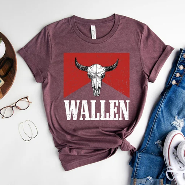 Wallen Bullhead t shirt, Cowboy Wallen Shirt FR05 – PADSHOPS