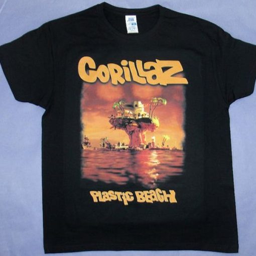 gorillaz plastic beach t shirt FR05
