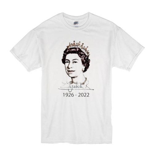 RIP Queen Elizabeth II t shirt, Queen Of England Signature, Thank You 1926 - 2022