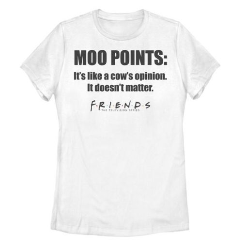 Juniors' Friends 'Moo Points' Quote Graphic t shirt