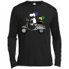 Snoopy and Woodstock on a Vespa sweatshirt