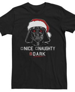 Star Wars Darth Vader Dark List Santa Christmas Graphic t shirt FR05