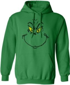 Grinch Face Ugly Christmas hoodie