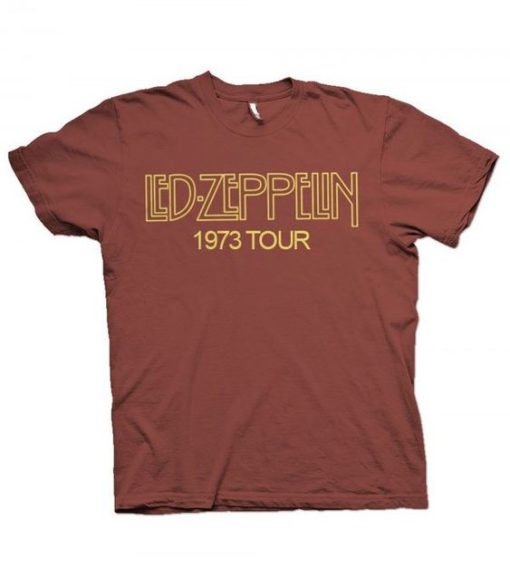 Led Zeppelin 1973 SHOWCO Crew North American Tour t shirt